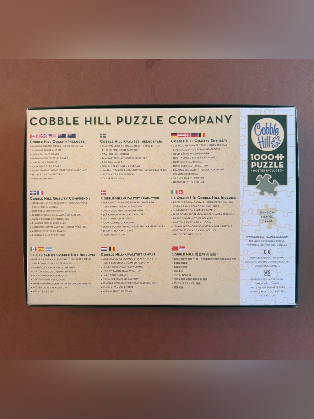 Cobble Hill 1000-Piece Puzzle –Seaside shops - Picture 2 of 3